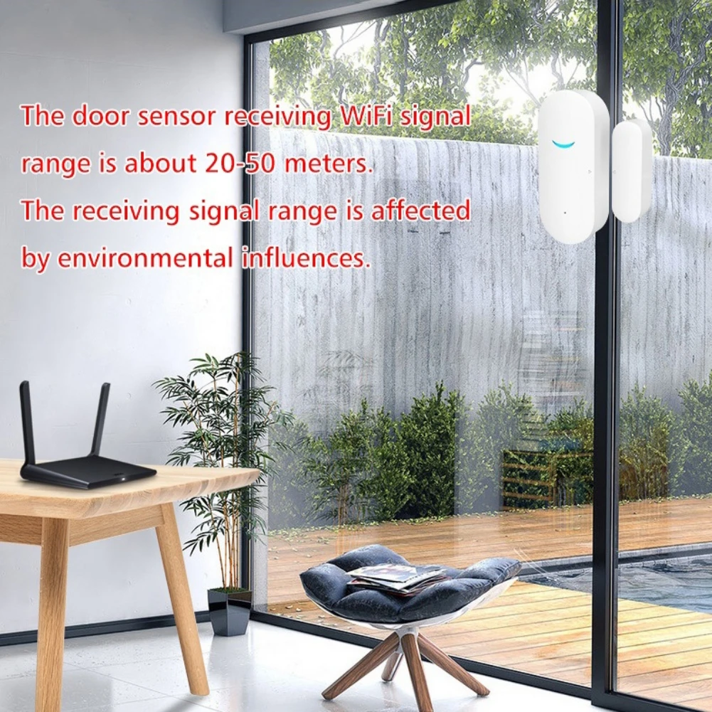 

Wireless Detection Alarm Sensor WIFI Door Magnetic Door Window Alarm Home Graffiti Smart Alarm System