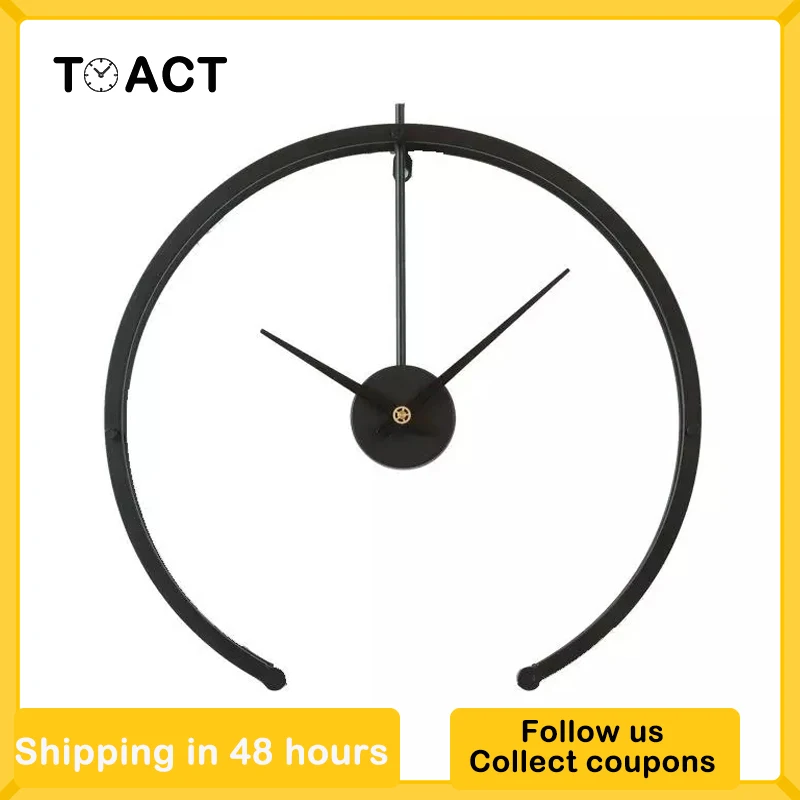 Большие настенные часы современный дизайн для домашнего декора офиса