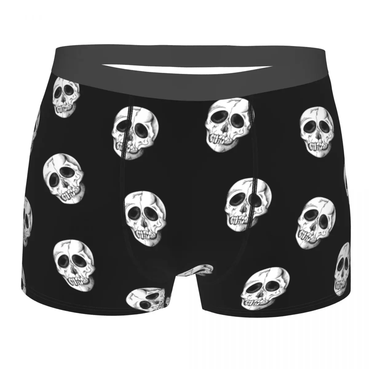 

Boxer Men Underwear Male Panties Vintage Skull Shorts Boxer Comfortable Shorts Homme