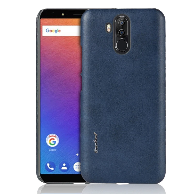 Чехол для Ulefone power 3, чехол для Ulefone power 3 S, деловой чехол для Oukitel K6 Vernee X, Обложка на заднюю панель из искусственной кожи, чехол для телефона - Цвет: BLUE