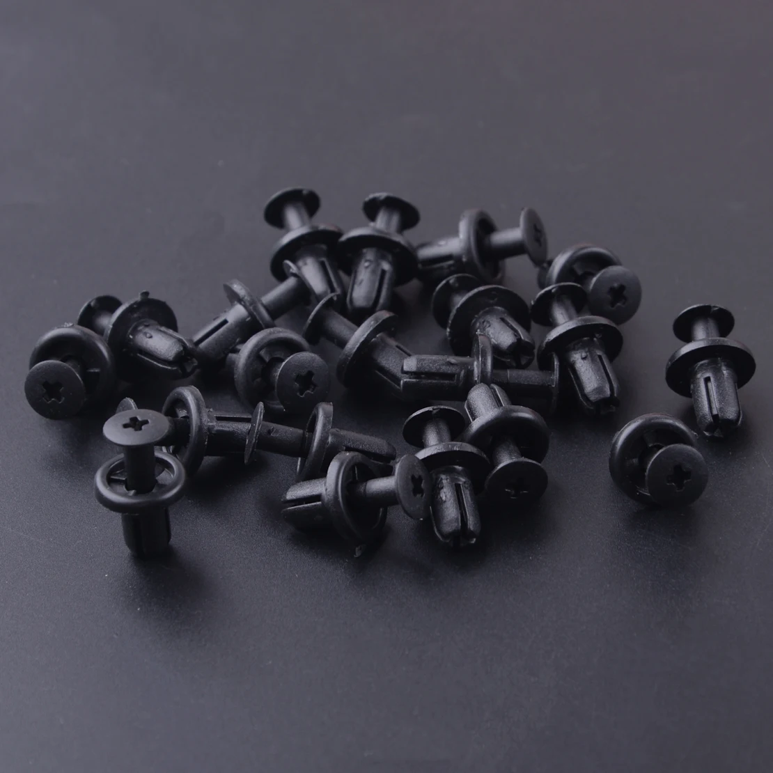 

beler Plastic Black 20 PCS Engine Cover Fender Liner Clips 90913-0067 Fit For Subaru