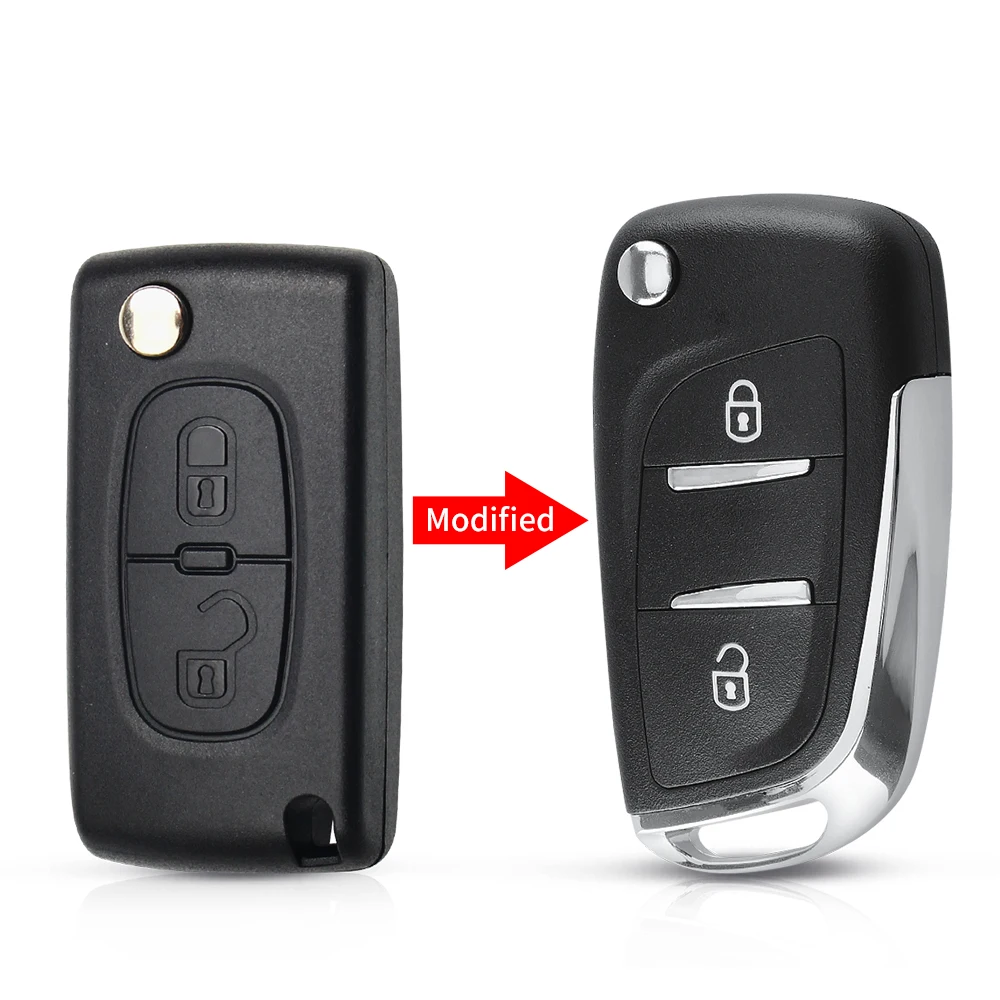 Пульт дистанционного управления KEYYOU 433 МГц чип ASK ID46 CE0523 CE0536 для Peugeot 306 407 807 Citroen C2 C4
