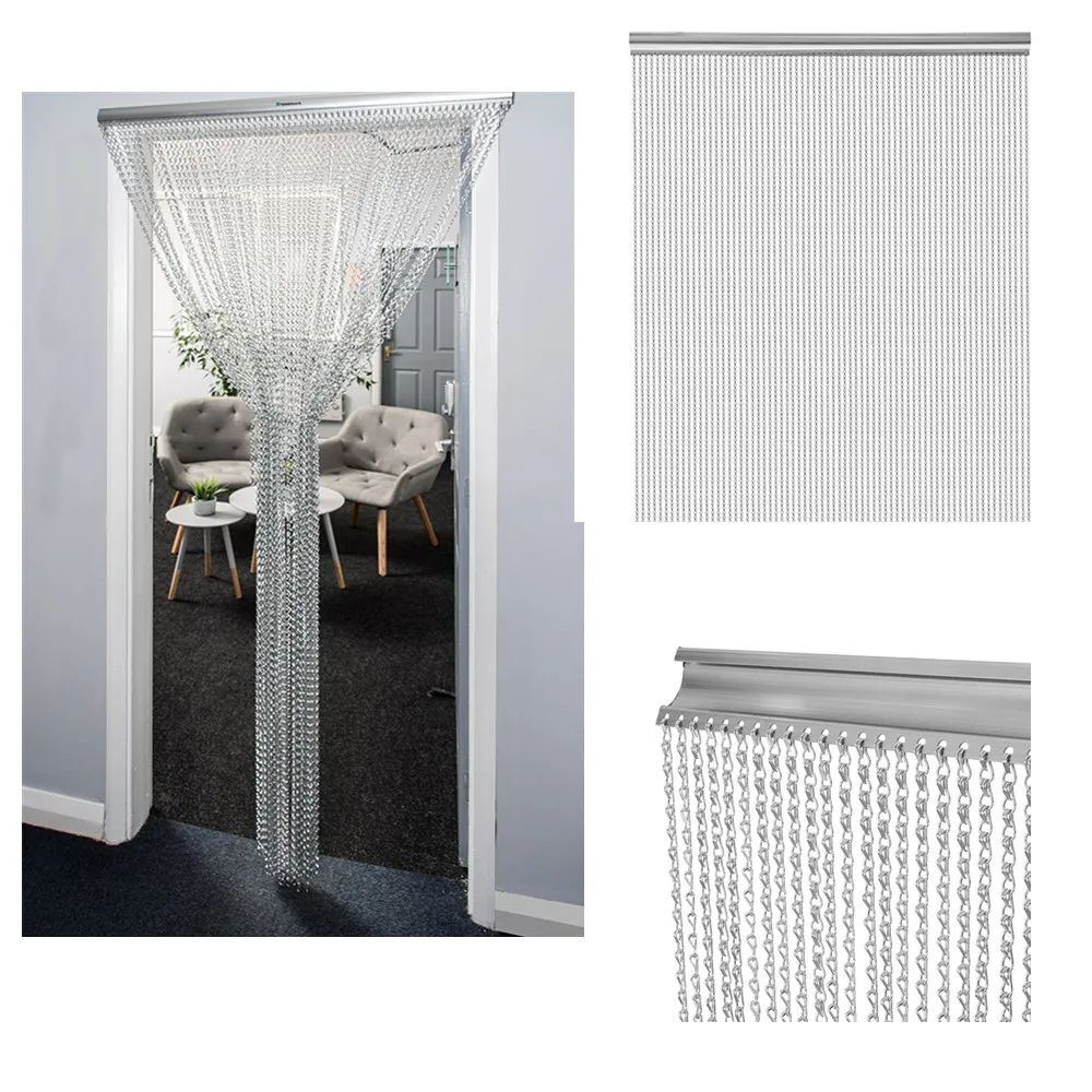 Декоративная перегородка для кафе алюминиевая цепь шторка