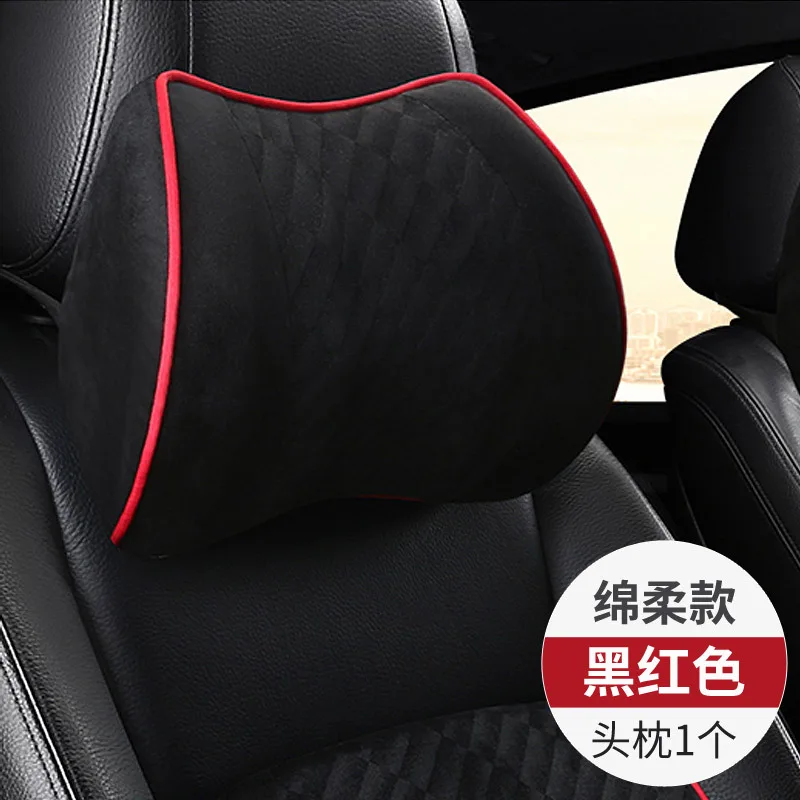 

2021New Memory Foam Cotton Soft Seat Cushion Headrest Neck Pillow Lumbar Support Set Car Home Office Chair Cushion
