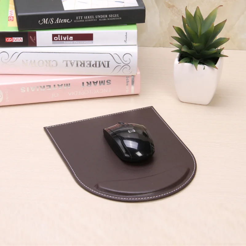 

Round Computer Peripheral Mouse Pad for Stationery Office Desktop Leather Mouse Pad