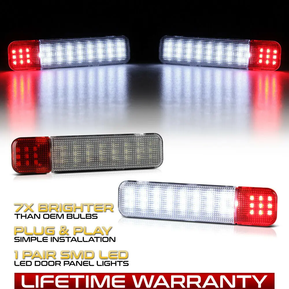 

2Pcs Interior Door Panel Courtesy LED Lamp NEW For 1995-2007 Silverado Sierra C/K