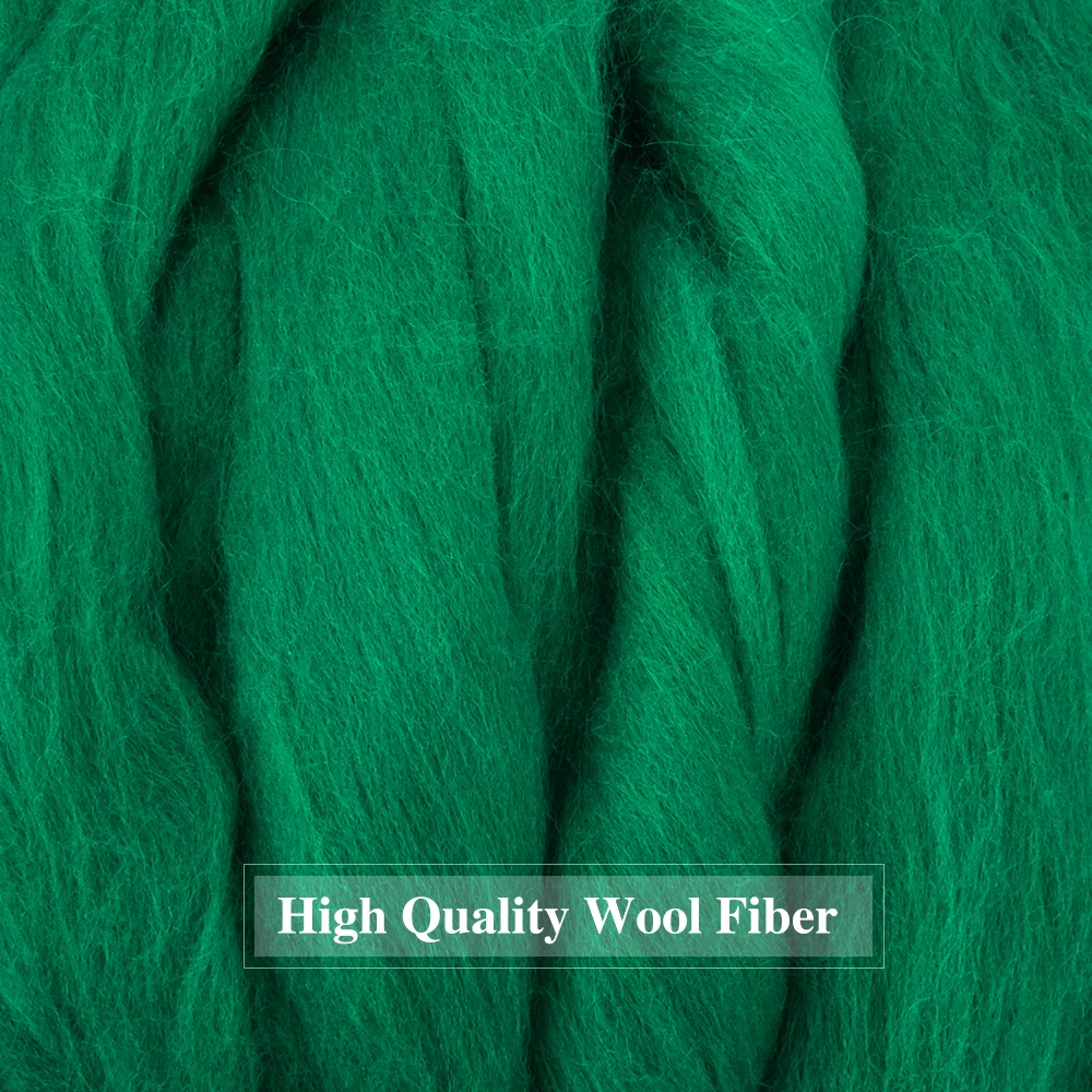 500 г шерстяной войлок Рождественская зеленая игла ткань для валяния рукоделия