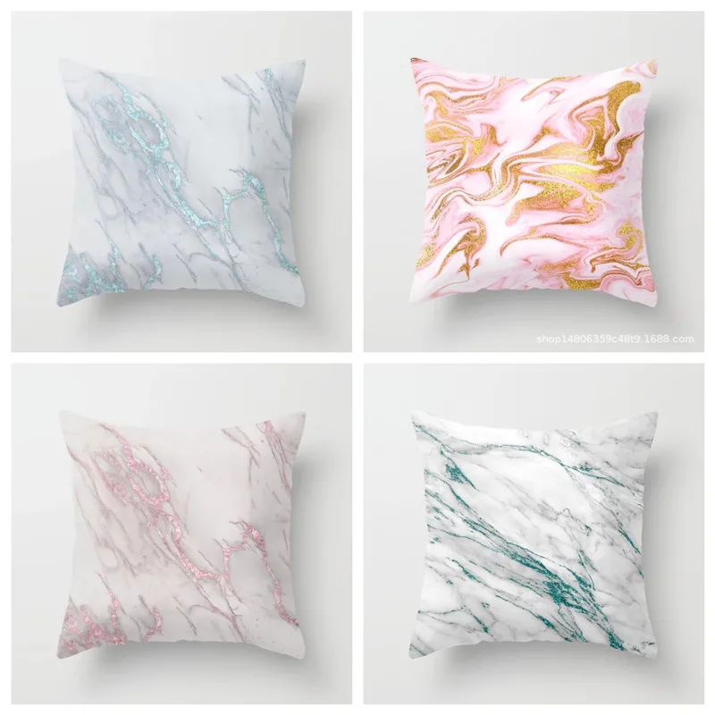 YVEVON мраморные Чехлы для подушек с геометрическим рисунком наволочки принтом