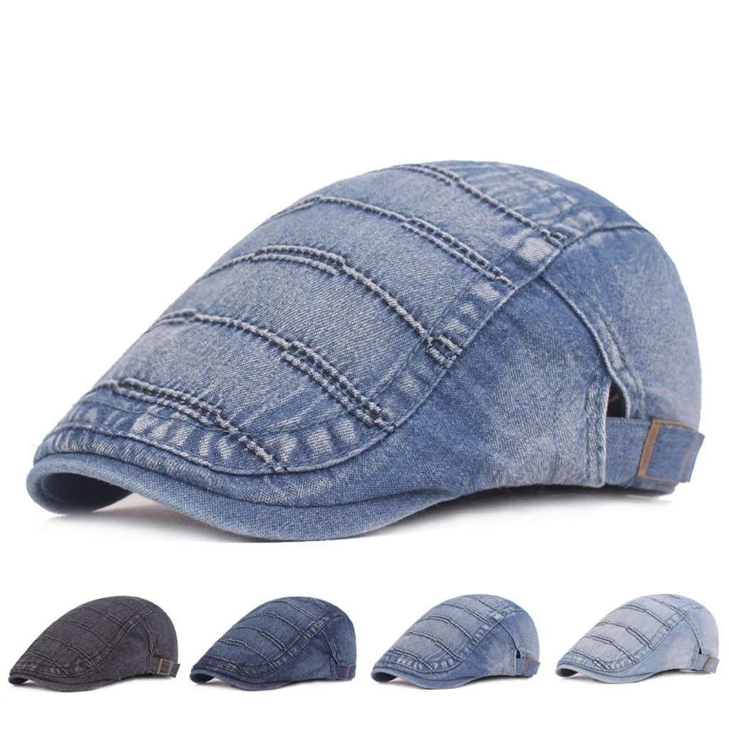 Мужская и женская плоская кепка Newsboy Baker береты Duckbill Golf Driving Cabbie Hat boinas masculinas tocas e gorros masculino inverno
