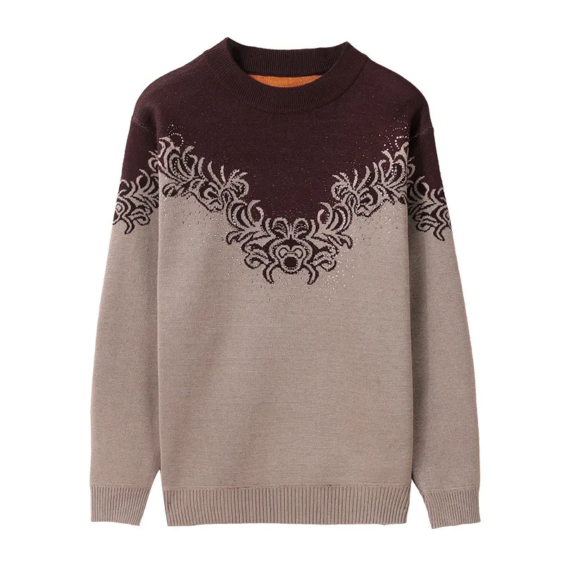 Пуловеры для женщин среднего возраста зимний толстый кашемировый свитер