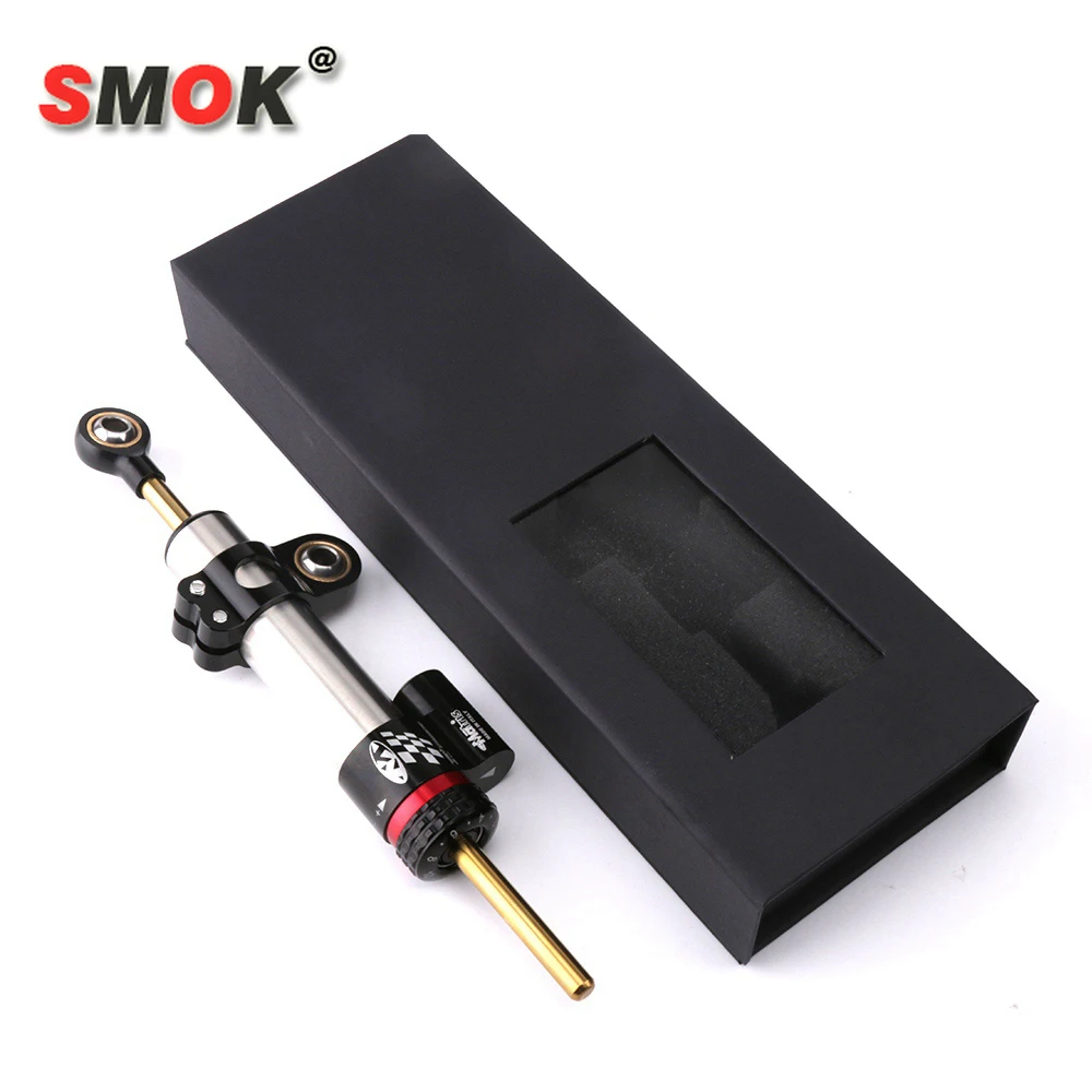 Универсальный Регулируемый рулевой амортизатор SMOK для мотоцикла стабилизатор