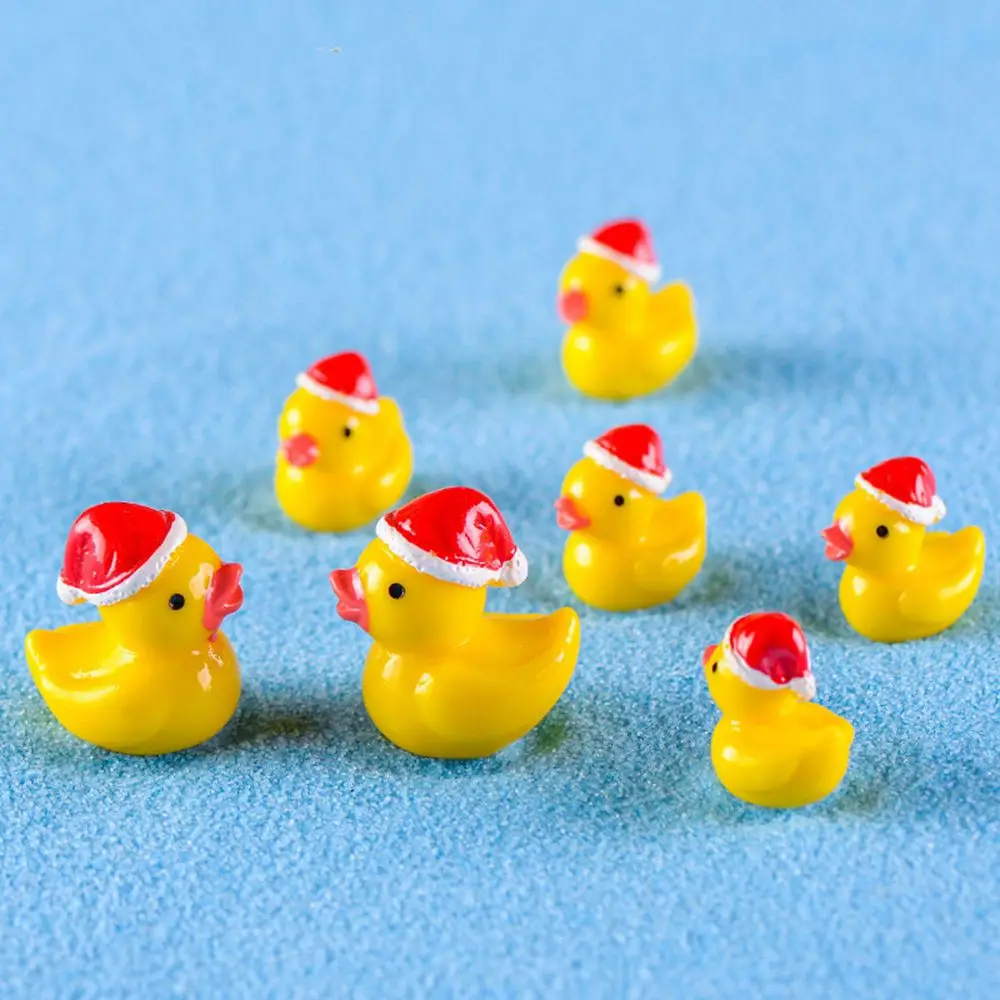 

1pcs Miniature Christmas Little Yellow Duck Craft Micro Landscaping Decor Home Decoration DIY Accessories