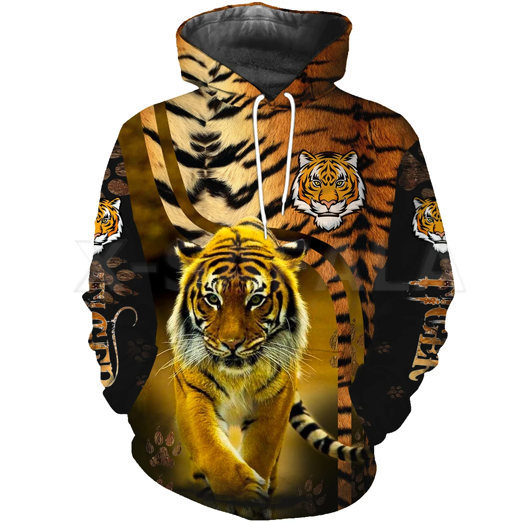 

Animal Tiger Skin 3D Print Hoodie Man Women Harajuku Pullover Sweatshirt Hooded Outwear Casual Tracksuit Unisex Zip Up Jacket 10