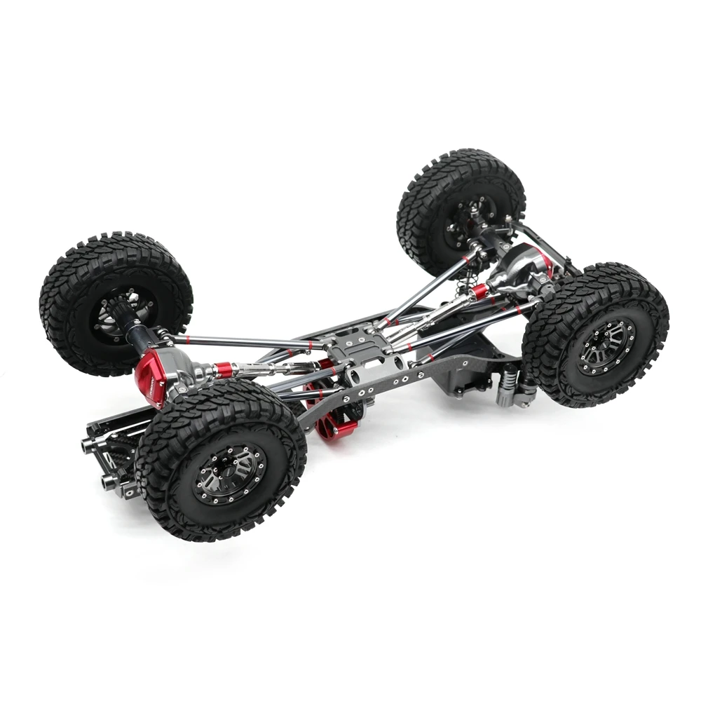 JKMXRC 1/10 Rc Rock Crawler автомобиль CNC металлический осевой SCX10 шасси с карбоновой рамой