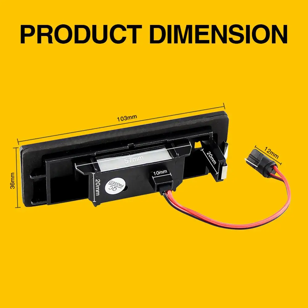 2 шт. светодиодный Автомобильные светодиодные лампы для номерного знака E81 E87 E87N F20
