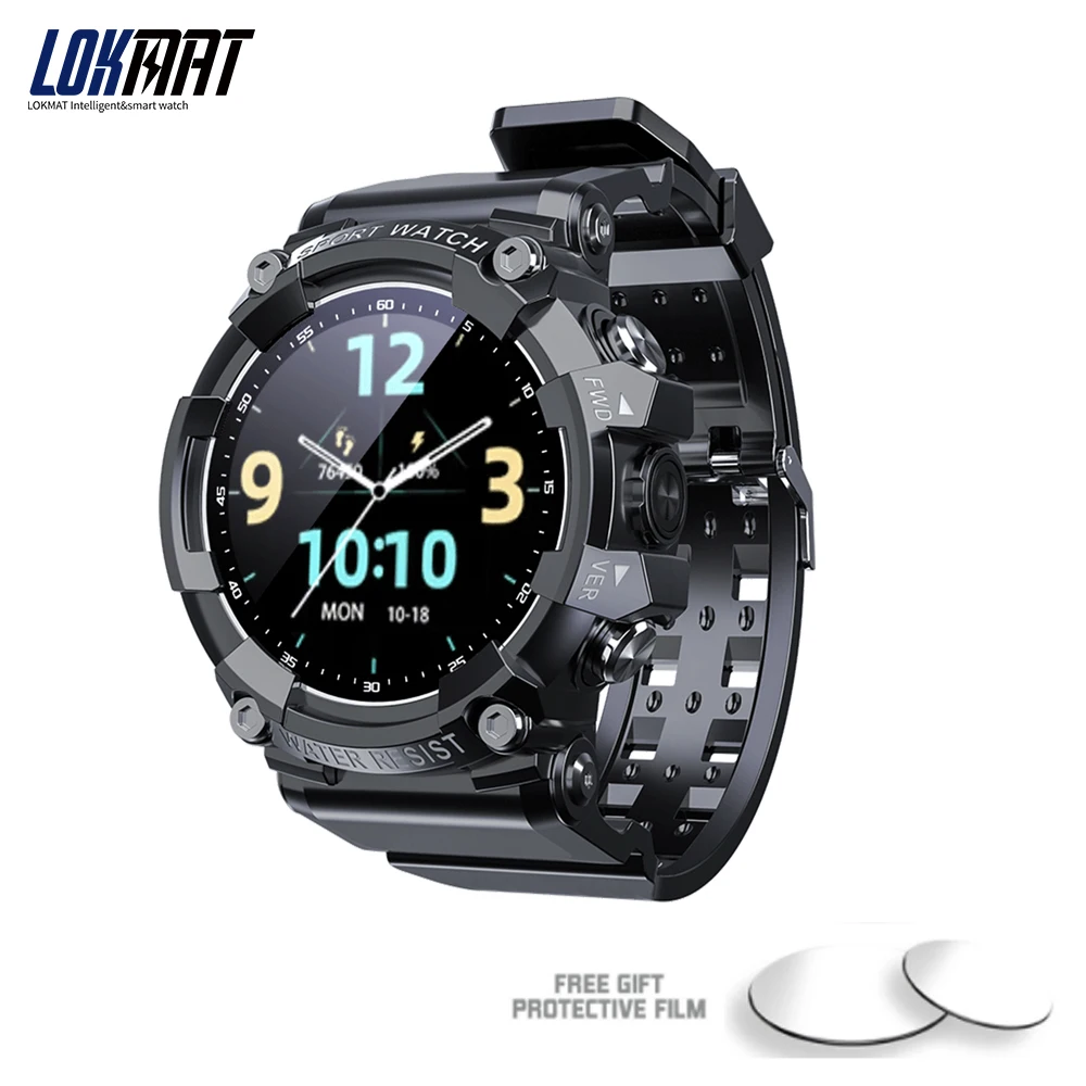 

LOKMAT 3 спортивные Bluetooth-часы с фитнес-трекером и Пульсометром