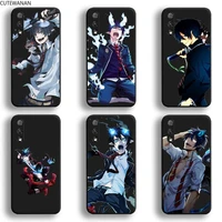 anime blue exorcist rin okumura phone case for huawei honor 30 20 10 9 8 8x 8c v30 lite view 7a pro