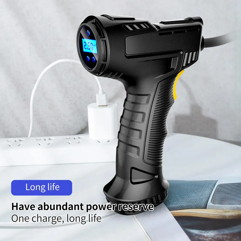

5V/120W электрический ручной воздушный насос цифровой Дисплей Давление обнаружения для автомобилей Мотоцикл Велосипед матрас надуть воздушн...