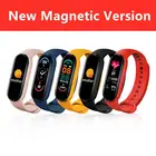 Новинка Магнитный смарт-браслет M6 Мужские Женские часы Часы Монитор артериального давления Спортивный Браслет Смарт-часы для Apple Xiaomi Android