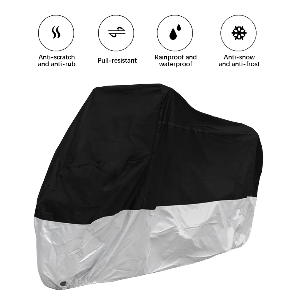 

M-4XL Motorcycle Cover All Season Universal Weather Premium Quality Waterproof Sun Outdoor Protection Durable with Lock-Holes