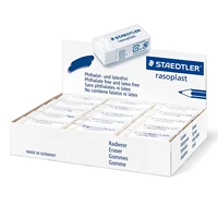 staedtler 526b30 rasoplast eraser phthalate and latex free white 43 x 19 x 19 mm