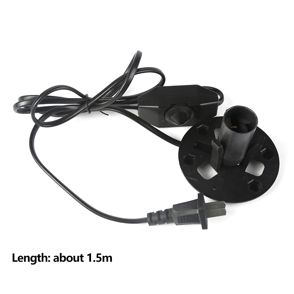 E12 Base Assembly Replacement Adapter Socket Practical With Dimmer Switch Salt Lamp Cable PVC Rotary Knob Electric Power Home |
