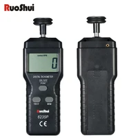 ruoshui digital tachometer series rotational speed meter contact motor rpm meter tach tool non contact photoelectric speedometer