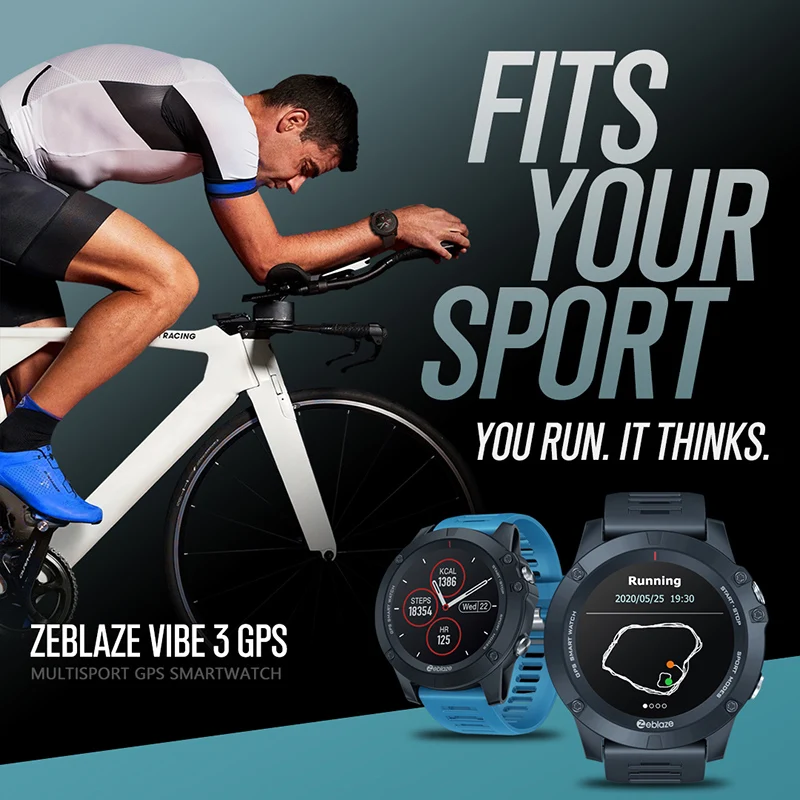 Zeblaze VIBE 3GPS умные часы мультиспортивные GPS ГЛОНАСС позиционирование монитор для