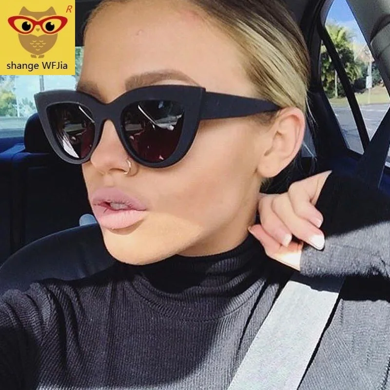 Солнцезащитные очки в европейском и американском стиле кошачий глаз 2019|Женские