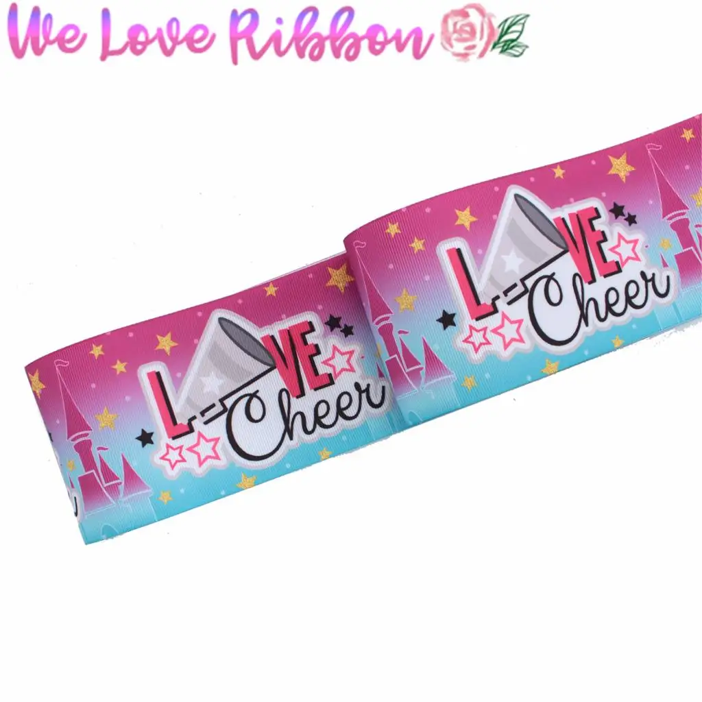 16 мм-75 мм спортивная серия любовь гимнастика Cheer бейсбольная печатная