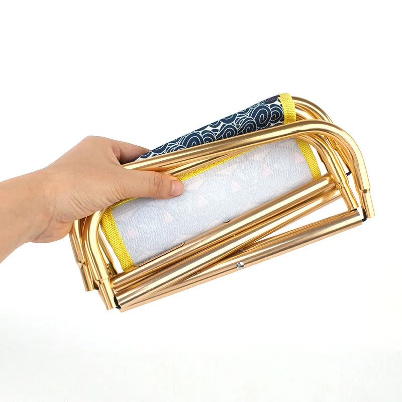 Складное алюминиевое кресло с принтом ультрасветильник портативный стул для