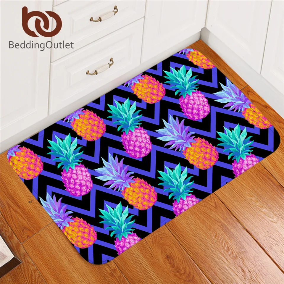 Коврик BeddingOutlet ананас тропические фрукты нескользящий мягкий коврик