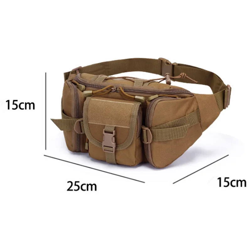 

NANCY TINO Waterproof Nylon Men Tactical Military Army Waist Bag Hiking Outdoor Camping Shoulder Bum Belt Bum Sport Chest Bags