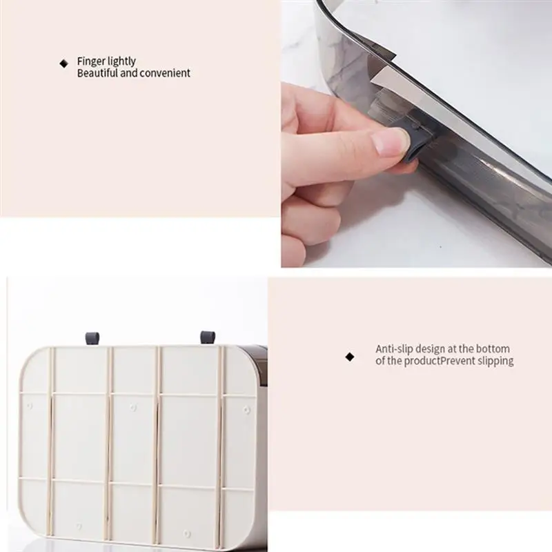 

Cosmetic Storage Box Large Capacity Multilayer Desk Makeup Organizer Lipstick Holder Multi-Function Jewelry Stand Home Organizer