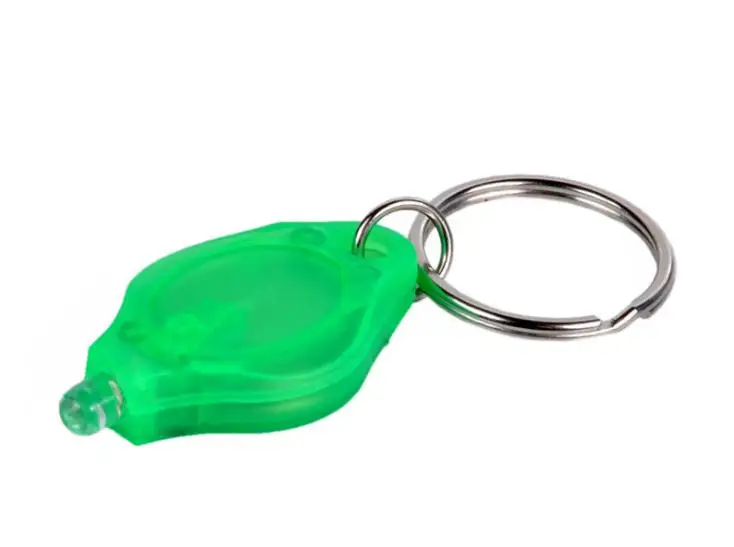 СВЕТОДИОДНЫЙ брелок для ключей 400 шт./лот УФ-фонарик цветной микро-светильник