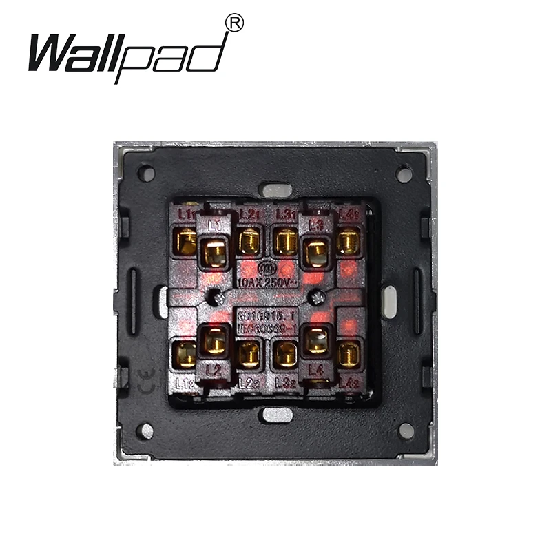 4 клавиши 2 Way Wallpad белая панель из закаленного стекла 110 250 В переключателя