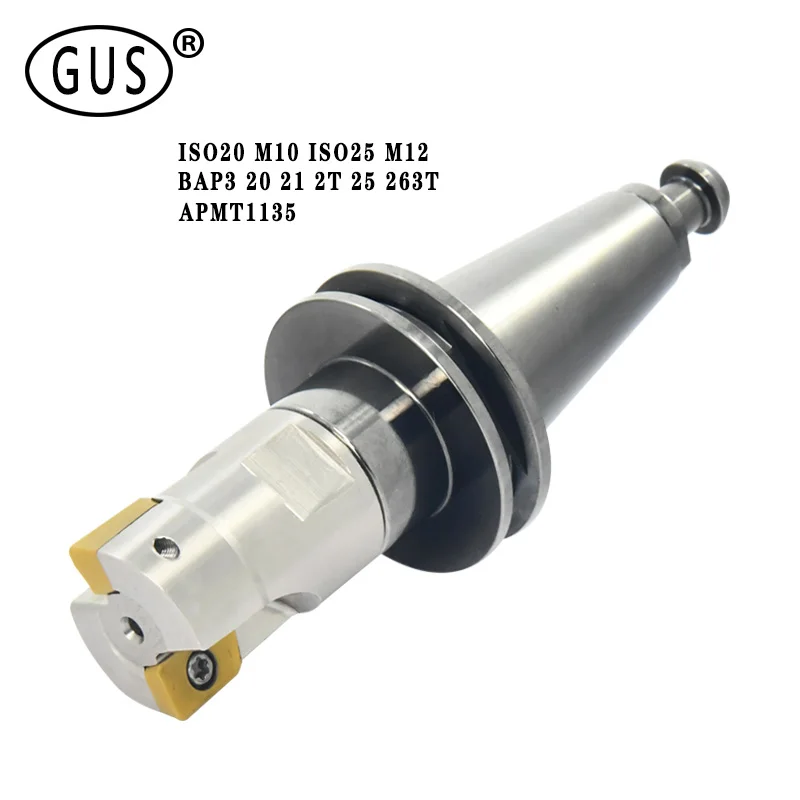 

Комплект инструментов ISO20 M10 ISO25 M12 фиксатор для фрезерных инструментов BAP3 20 21 2T 25 26 3T головка инструмента подходит для высокого качества ...