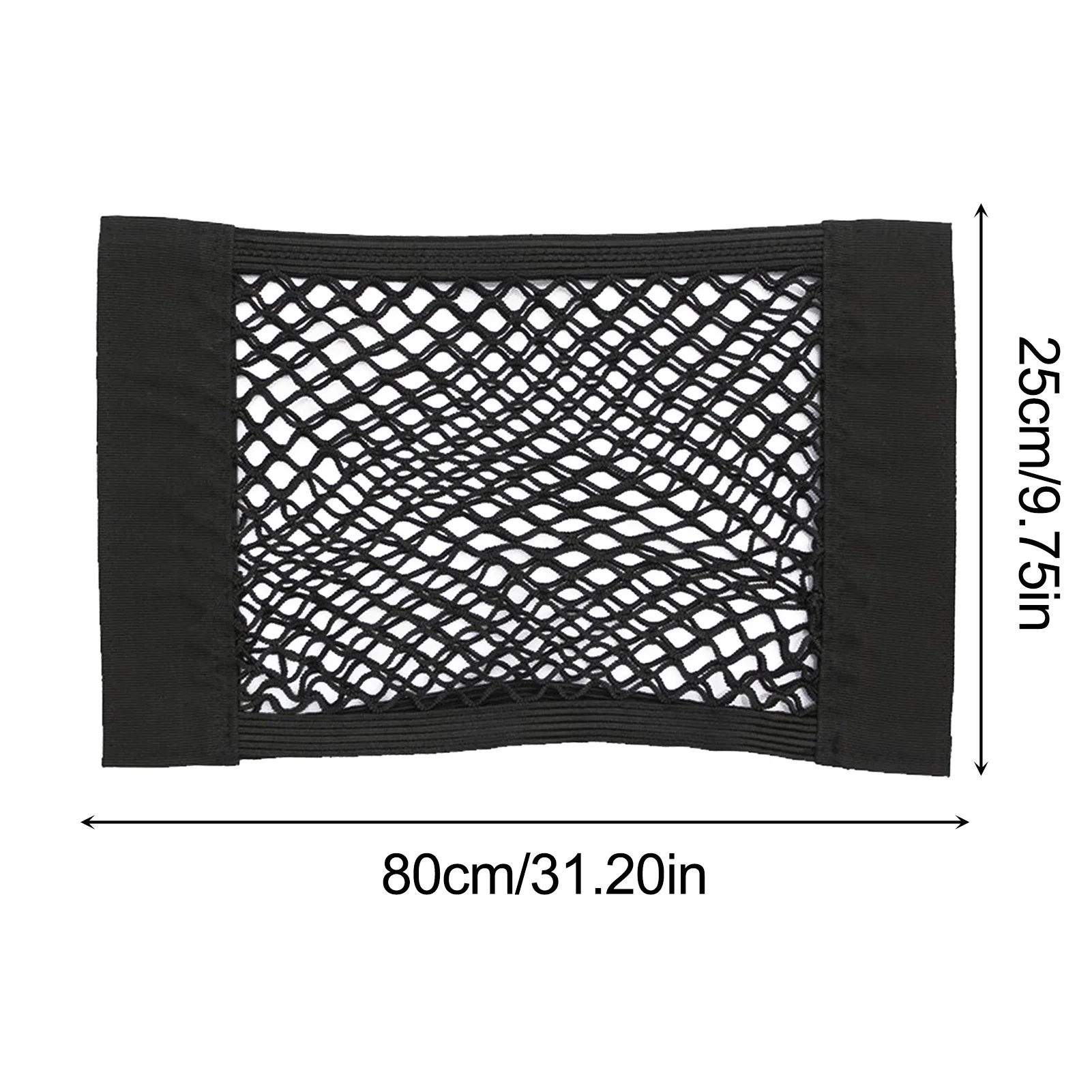

Car Back Rear Mesh Trunk Seat Elastic String Net Magic Sticker Universal Storage Bag Pocket Cage Auto Organizer Seat Back Bag