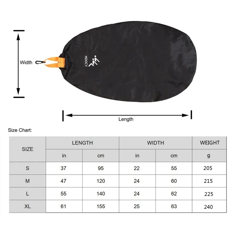 

Sports Durable Double Stitched Waterproof Kayak Cockpit Cover Adjustable Waterproof Protector Kayak