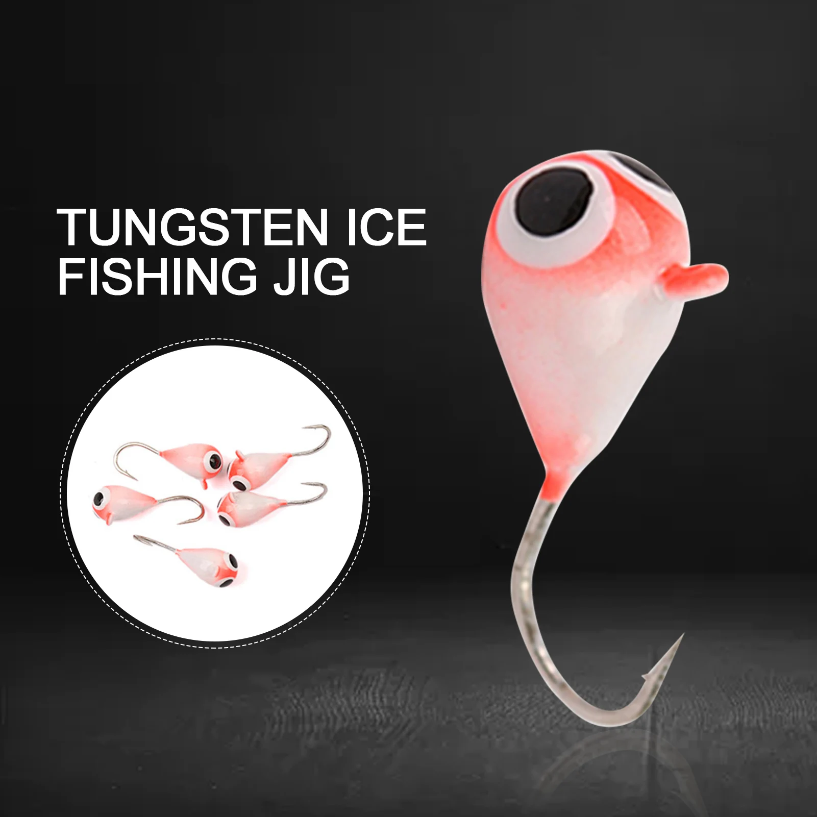 

3-5MM Mini Metal Lead Head Hook Bait Winter Ice Fishing Lure Colorful Tungsten Ice Fishing Jigs Ice Fishing Lures Baits