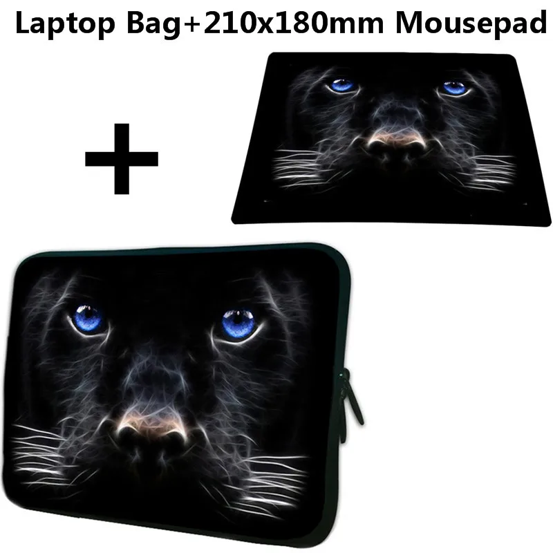 Переносная сумка для ноутбука 7 дюймов с принтом черной собаки 10 15 14 17 12 11 6 13 3