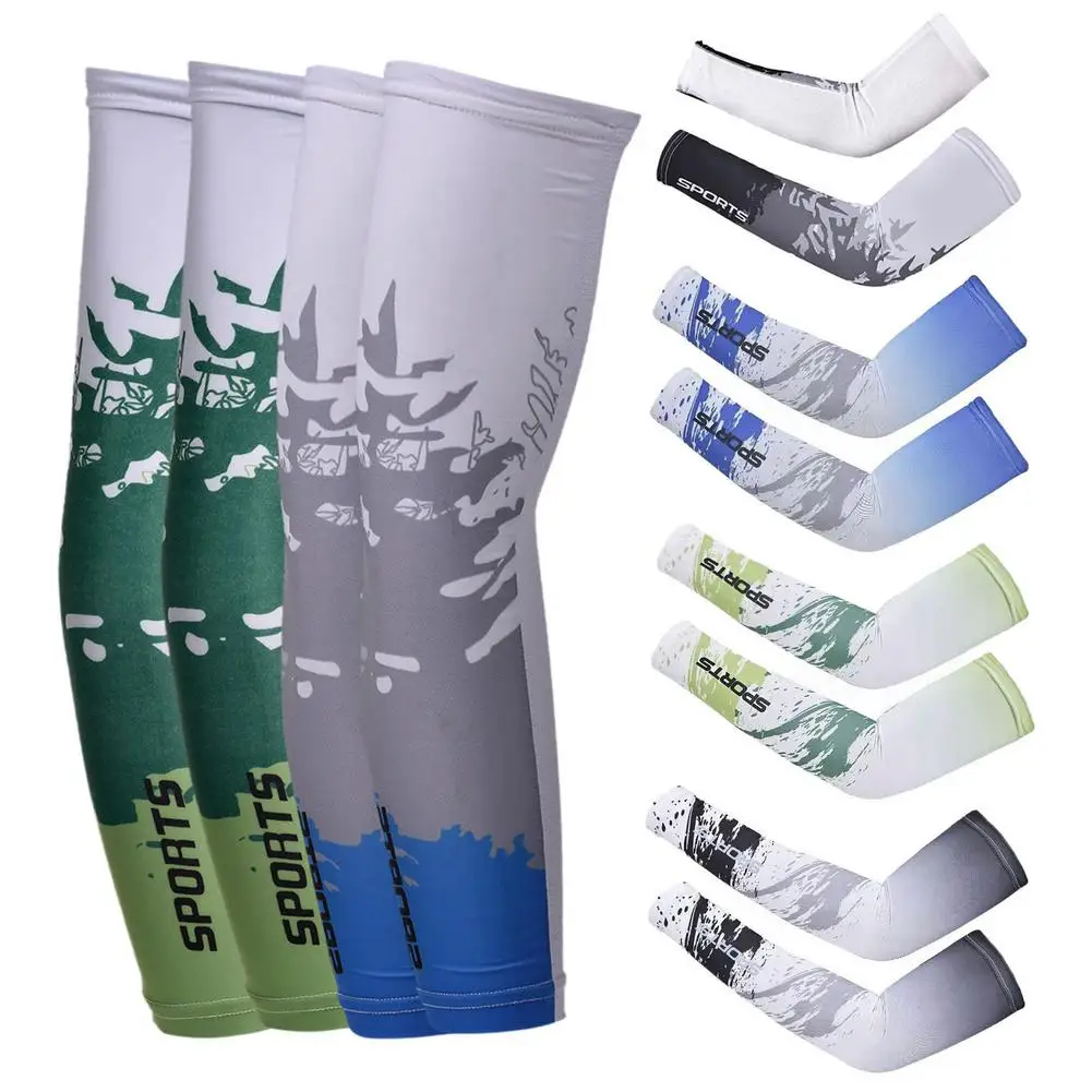 

6pairs Arm Sleeves Bicycle Sleeves UV Sun Protection Running Cycling Sleeves Sunscreen Arm Warmer Anti-sunburn Sleeve Cover Cuff