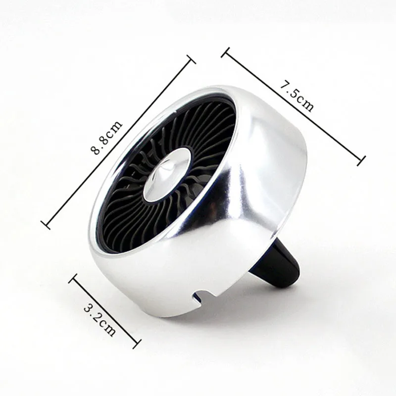 USB вентилятор для автомобильного кондиционера вращающийся на 360 градусов 3