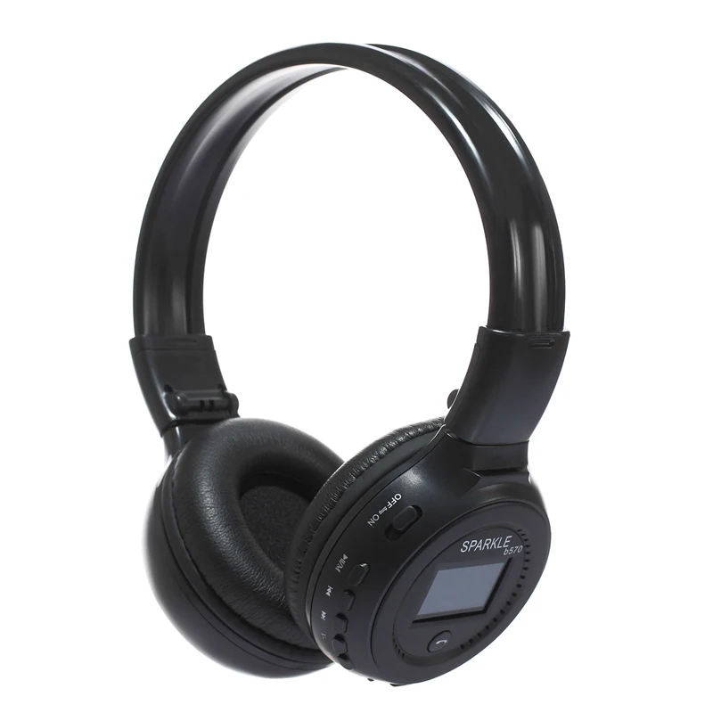 ЖК экран Стерео Bluetooth гарнитура Беспроводные наушники с микрофоном Handsfree