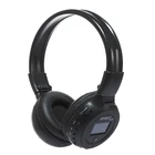 ЖК-экран Стерео Bluetooth-гарнитура Беспроводные наушники с микрофоном Handsfree Гарнитура с FM-радио для iPhone Samsung Поддержка TF карта