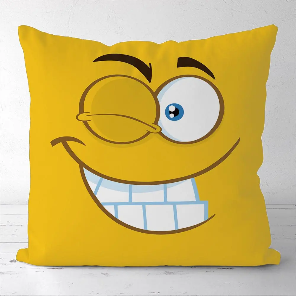 

Custom Lovely Yellow Square Pillowcases Pillow Cover Decor for Sofa Bed Room Cushion Case 45X45CM(One Side)21-0829-48