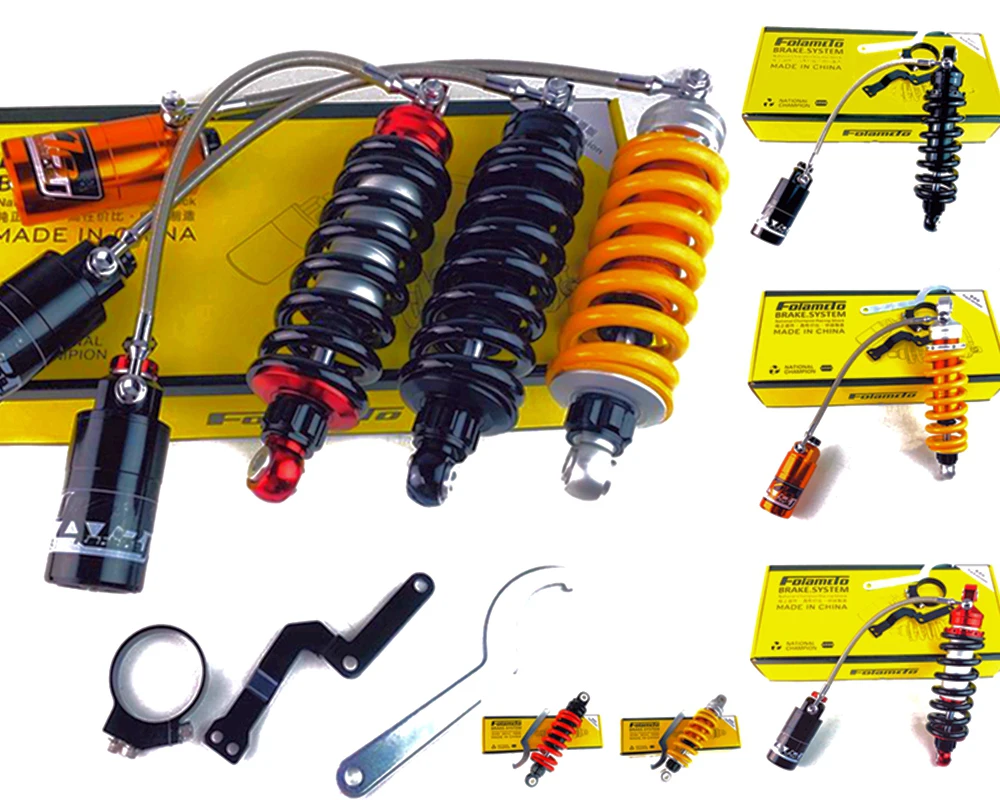 Амортизатор задний для мотоцикла 235/265/285 мм с регулируемой пружиной Nitro Yamaha Honda