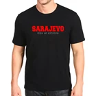 Мужская футболка с принтом, новая мода, Босния и гервина, Сараево, мужские свободные футболки по индивидуальному заказу