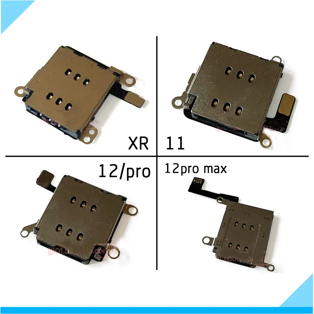 Двойной разъем для считывания sim-карт гибкий кабель ремонта iPhone XR 11 12 Pro Max 12Pro слот