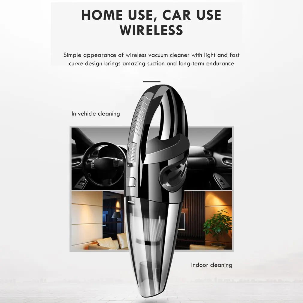 

Car vacuum cleaner ABS Household handheld high-power vacuum cleaner Wireless wet and dry vacuum cleaner 1 Set
